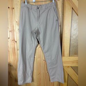 Duluth Trading Co. Mens Flex Ballroom Khakis Size 34x34 Utility Work Wear Casual